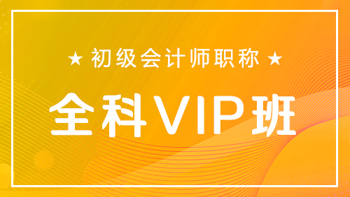初级会计师职称-全科VIP班